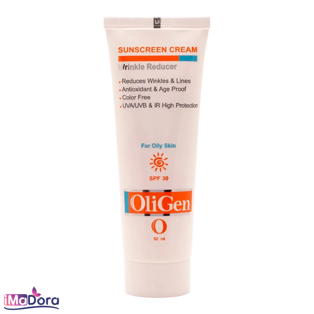 کرم ضد آفتاب ضد چروک پوست چرب الی ژن SPF30