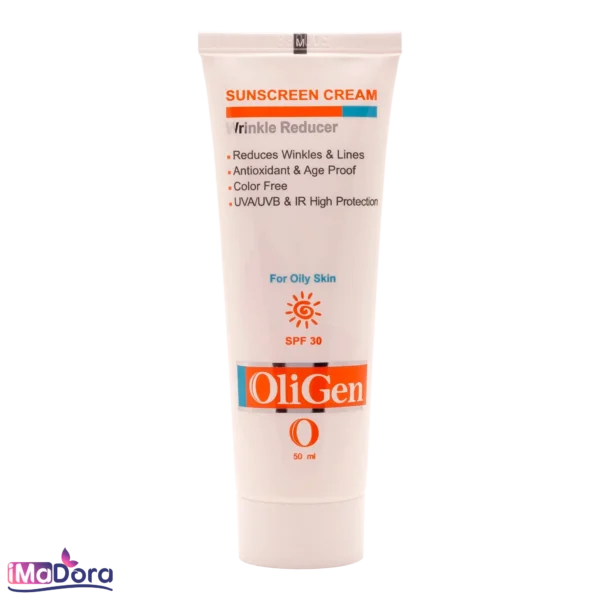 کرم ضد آفتاب ضد چروک پوست چرب الی ژن SPF 30