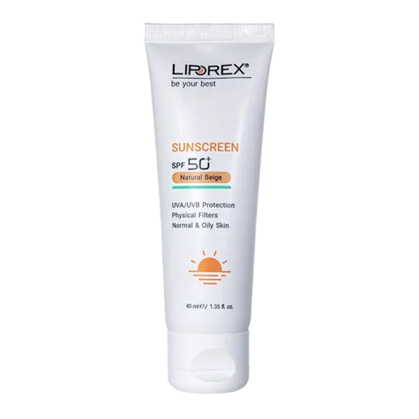 کرم ضد آفتاب لیپورکس مناسب پوست چرب - بژ طبیعی