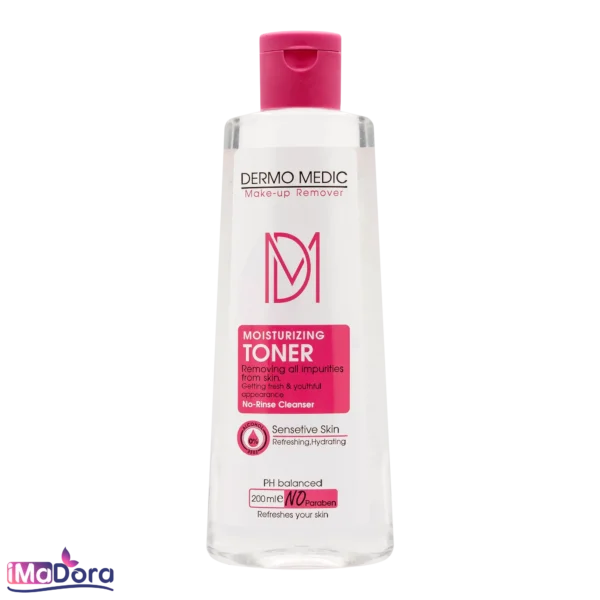 تونر پاک کننده آرایش پوست حساس درمومدیک