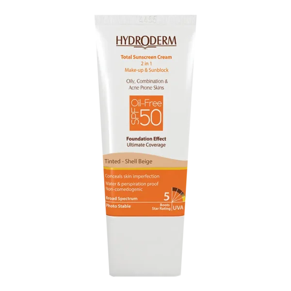 کرم ضد آفتاب کرم پودری پوست چرب هیدرودرم SPF 50