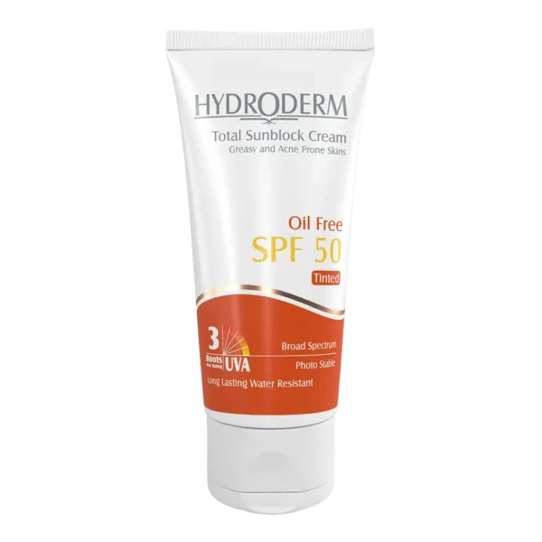 ضد آفتاب رنگی پوست چرب هیدرودرم SPF 50