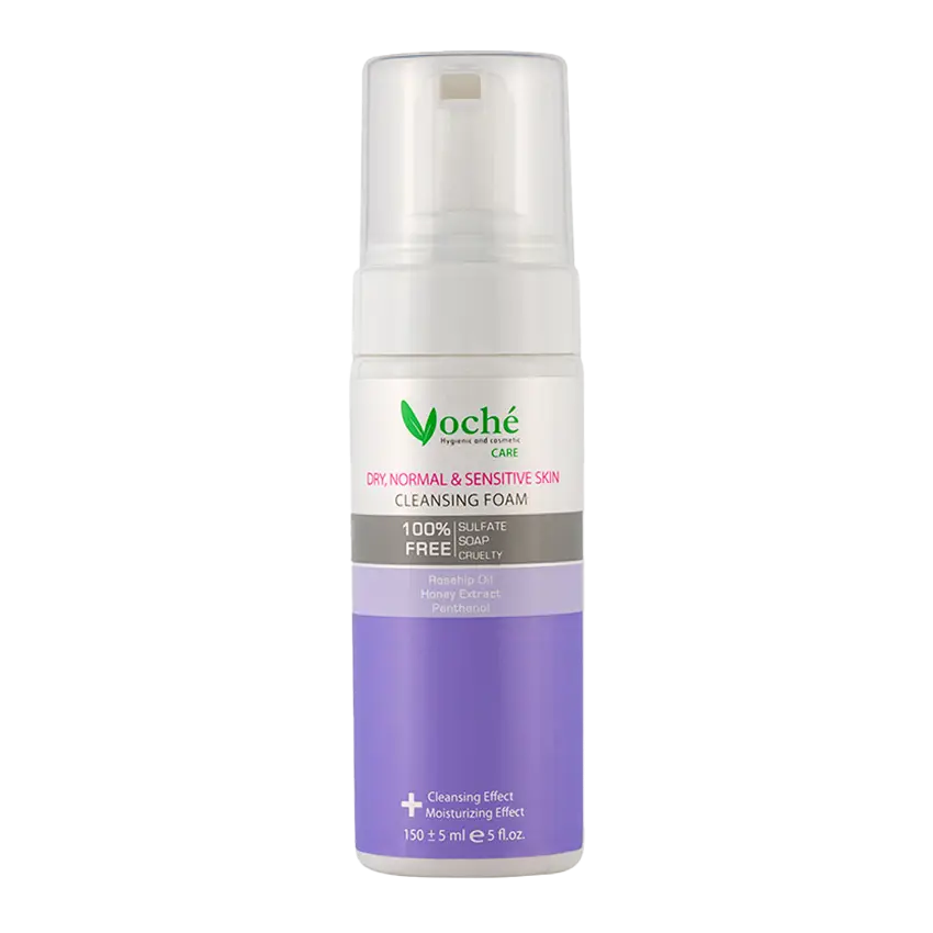 فوم شستشو صورت پوست خشک و معمولی وچه