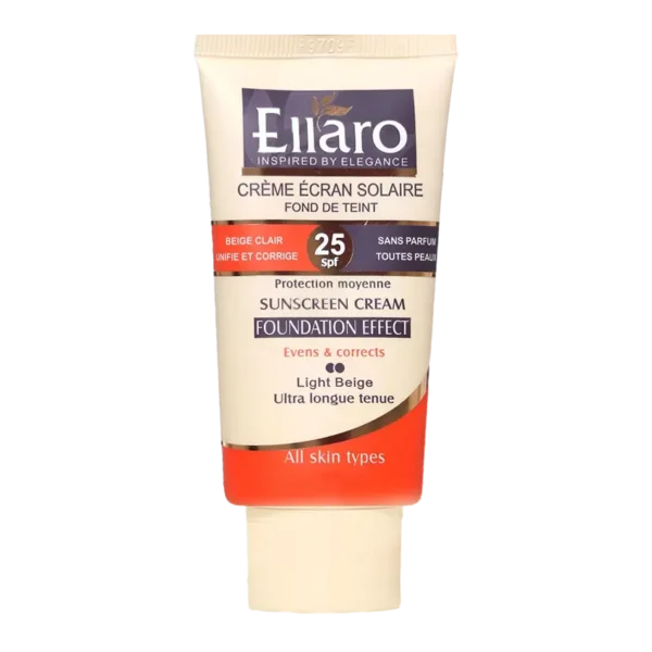 ضد آفتاب کرم پودری انواع پوست الارو SPF25 - بژ روشن