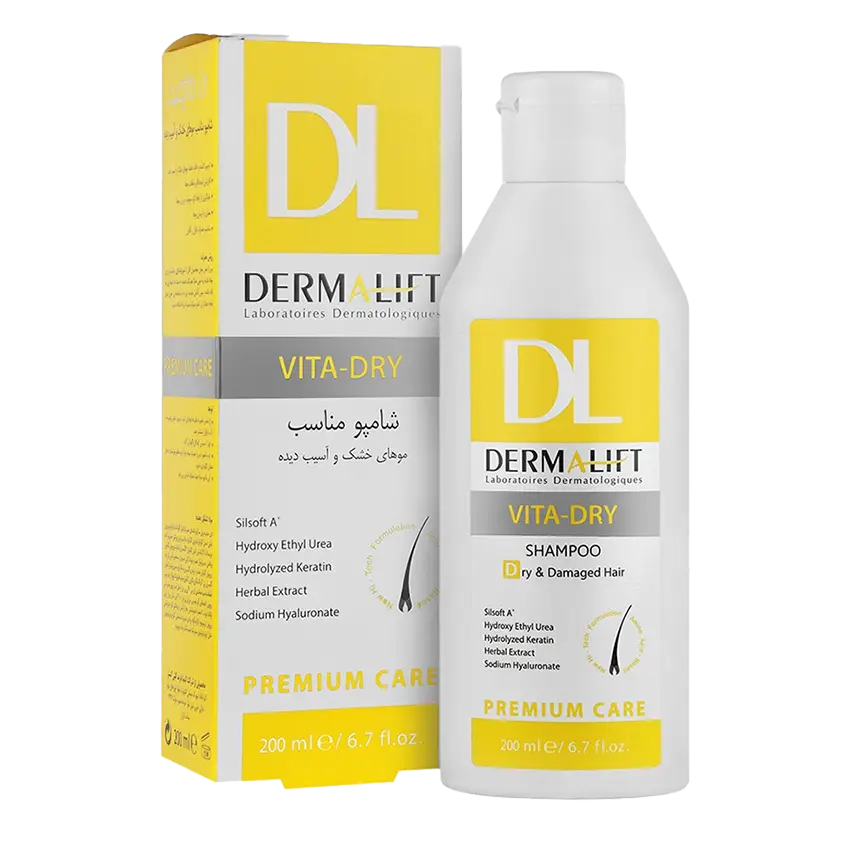 ترکیبات شامپو موی خشک و آسیب دیده درمالیفت