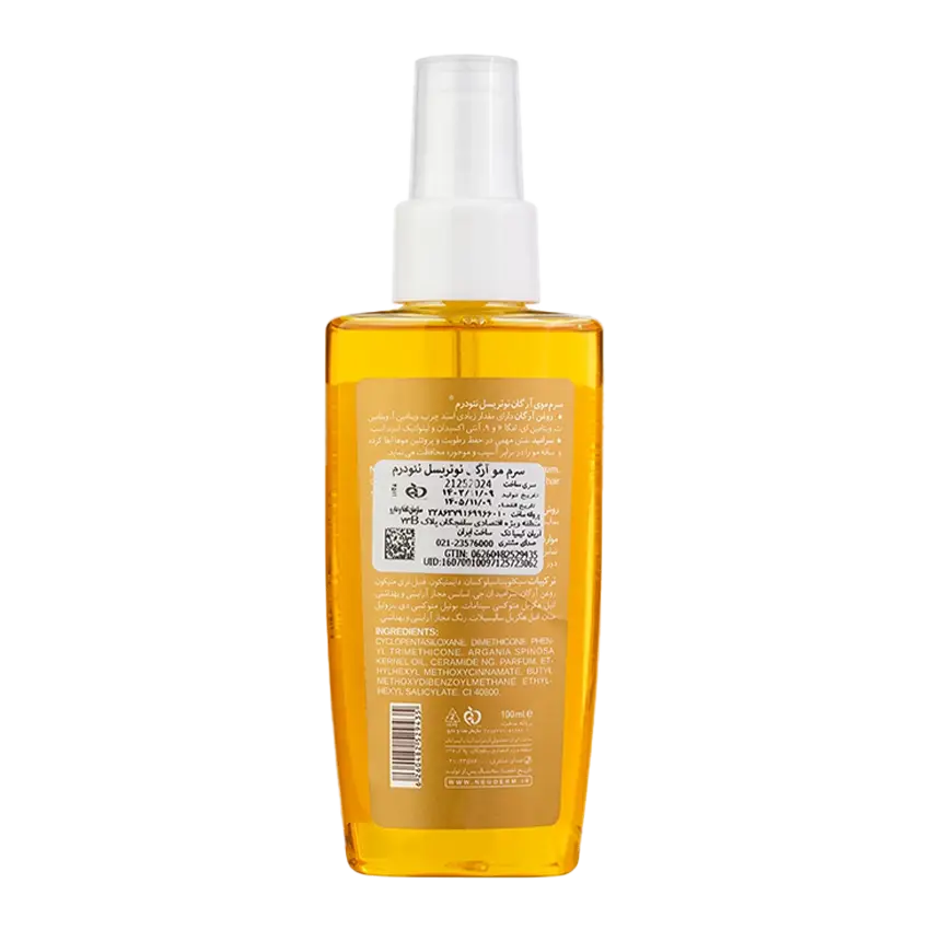 ترکیبات سرم موی آرگان نئودرم