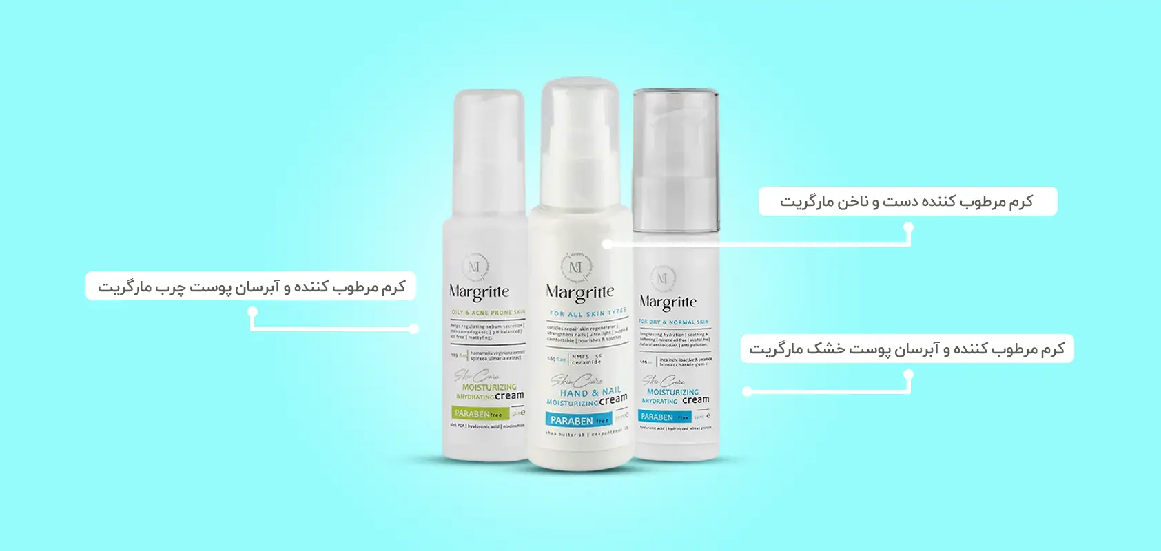 کرم مرطوب کننده و آبرسان مارگریت
