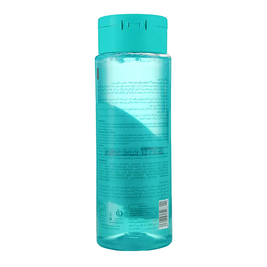 قیمت شامپو بدن چای سبز و نعنا شون