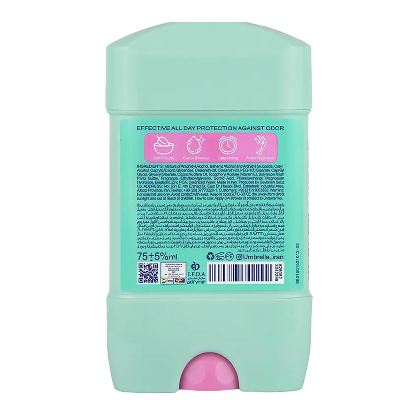 قیمت استیک ضد تعریق زنانه سافت پلاس کلیر آمبرلا