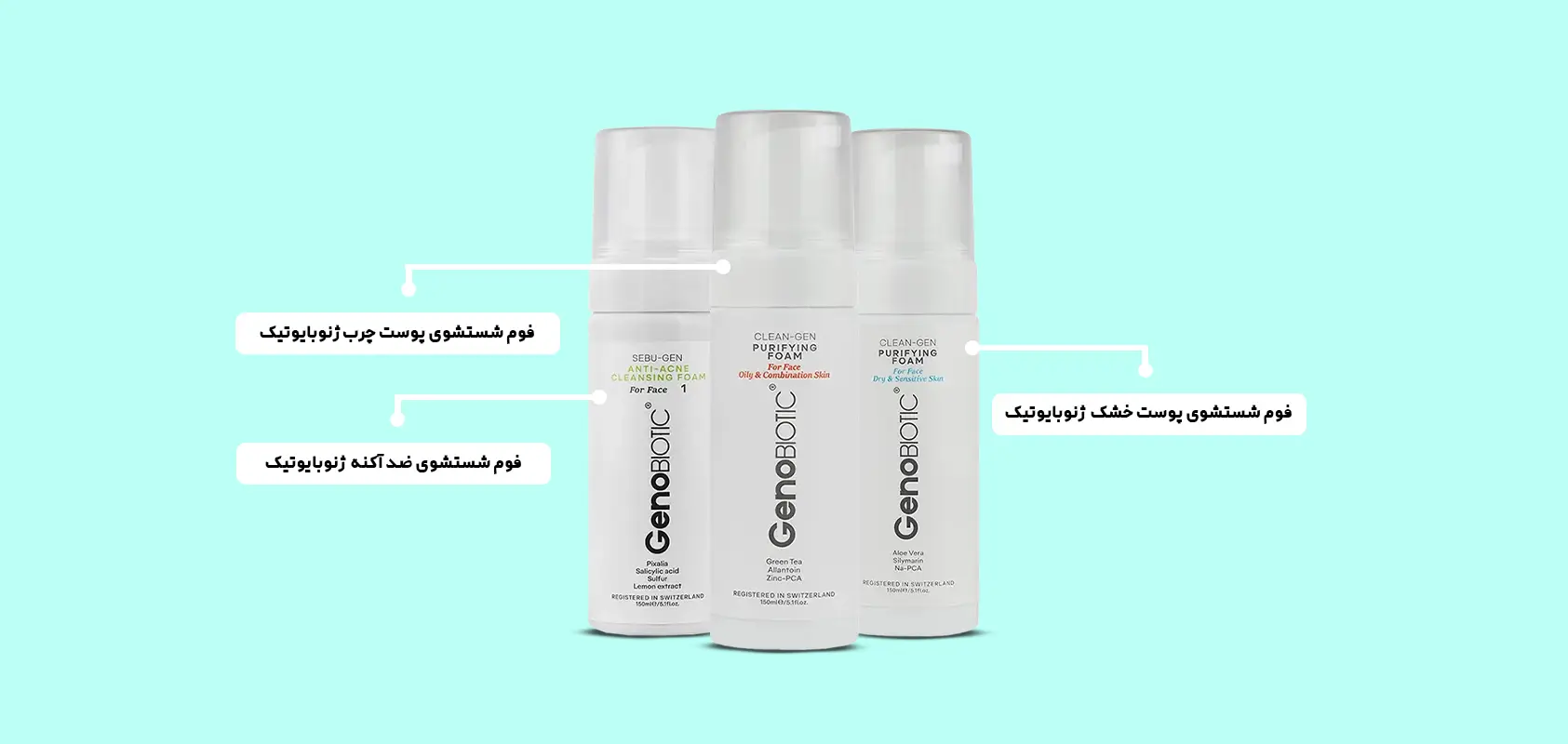 فوم شستشوی ژنوبایوتیک