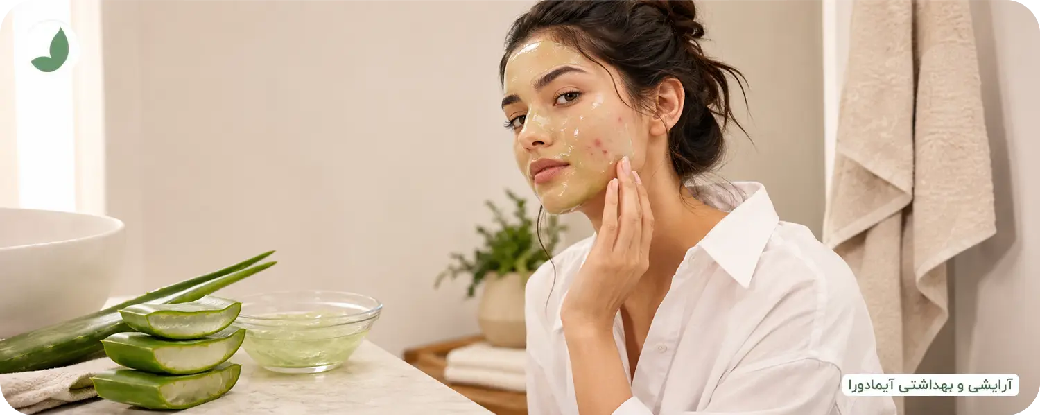 ماسک آلوئه ورا برای جوش